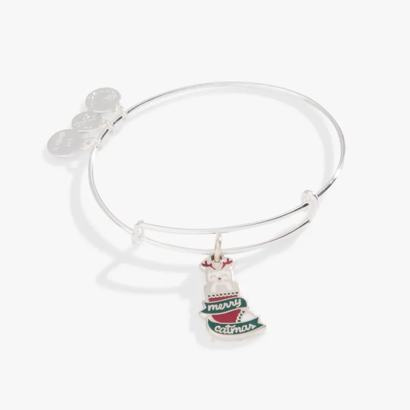 'Merry Catmas' Charm Bangle Bracelet sold by Alex and Ani