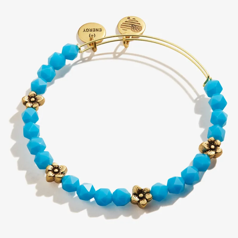 Daisy Beaded Bangle Bracelet, Spring Sky Blue sold by Alex and Ani