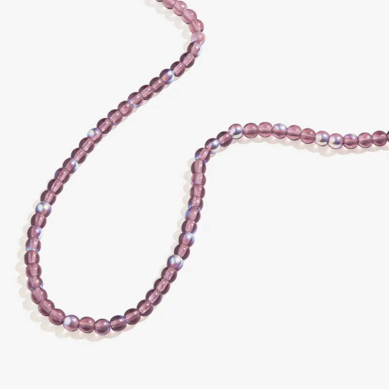 Purple Lilac Beaded Necklace, Adjustable sold by Alex and Ani