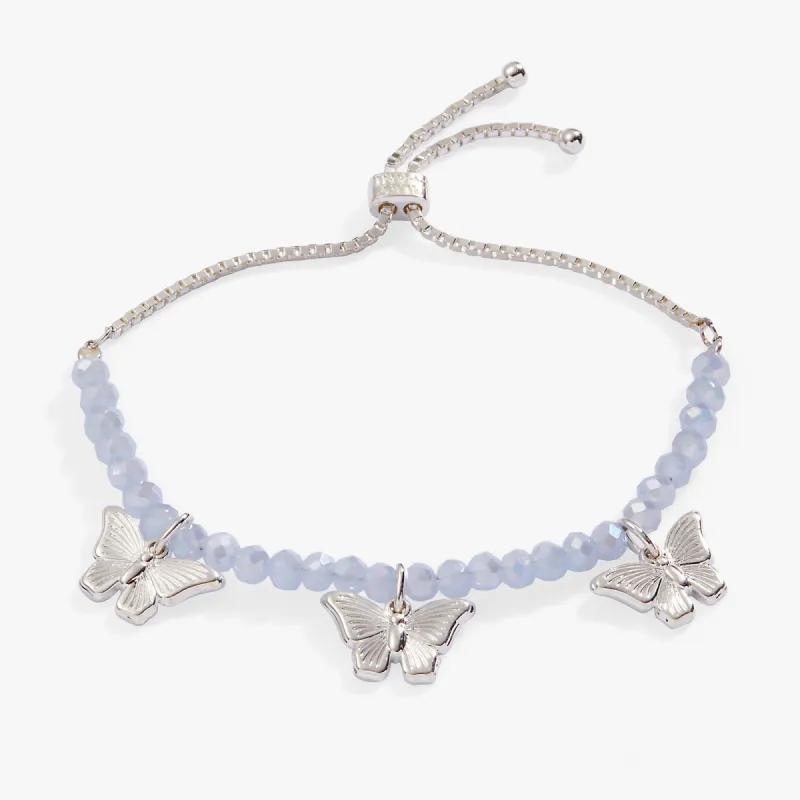 Butterfly Multi-Charm Bolo Bracelet sold by Alex and Ani