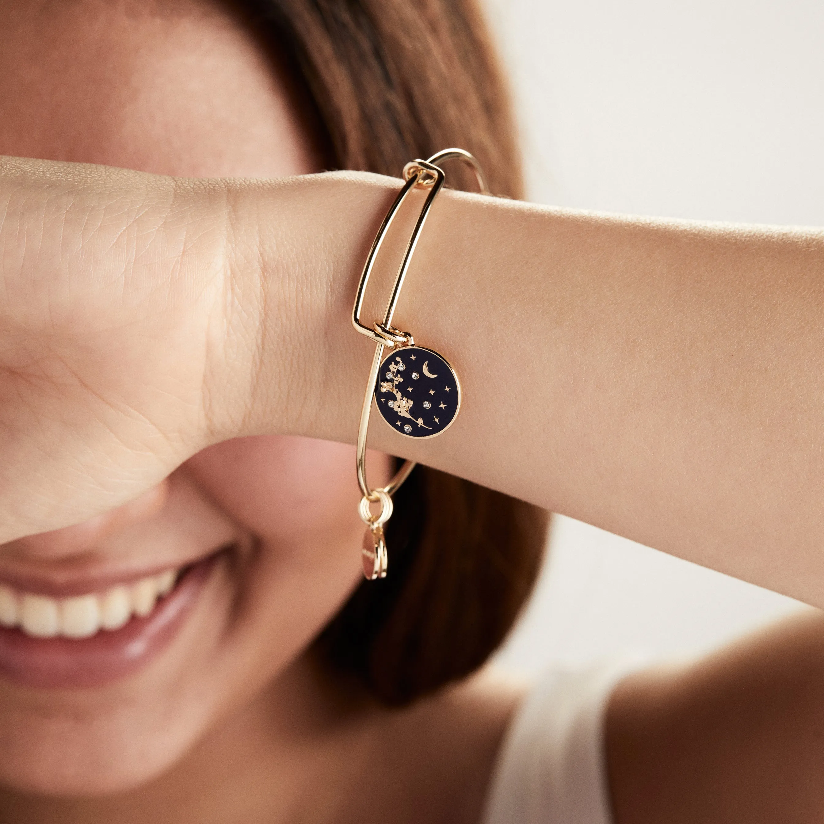 'Empower' Mimosa Flower Charm Bangle Bracelet sold by Alex and Ani product image thumbnail 4