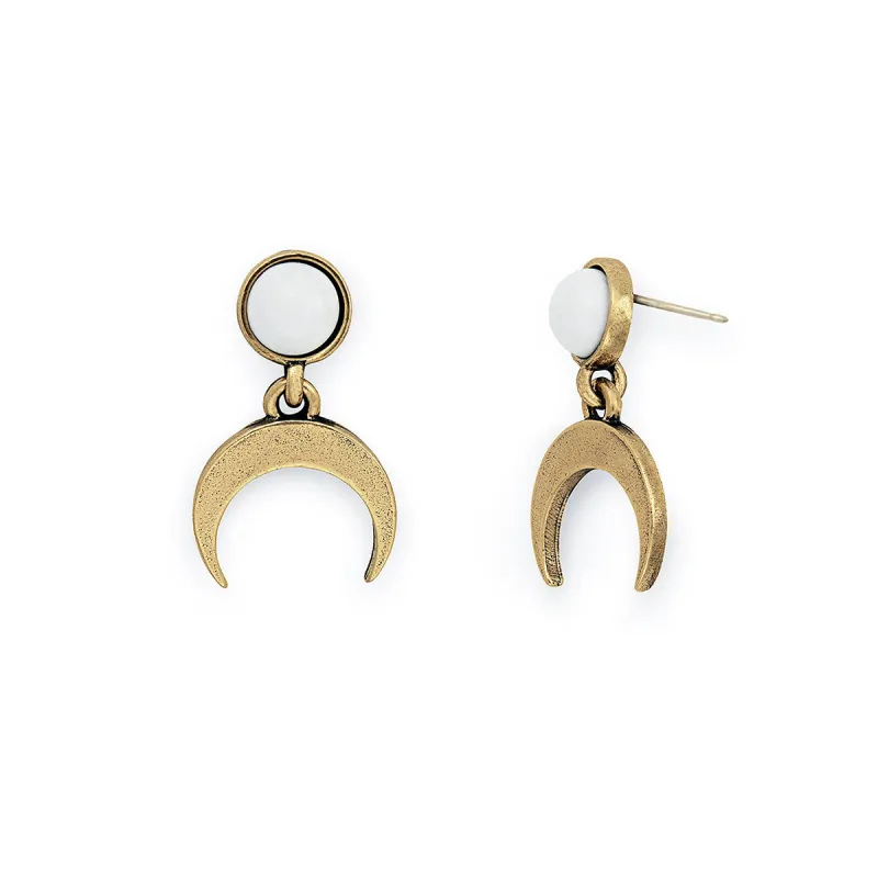 Semi-Precious Howlite Earrings sold by Alex and Ani