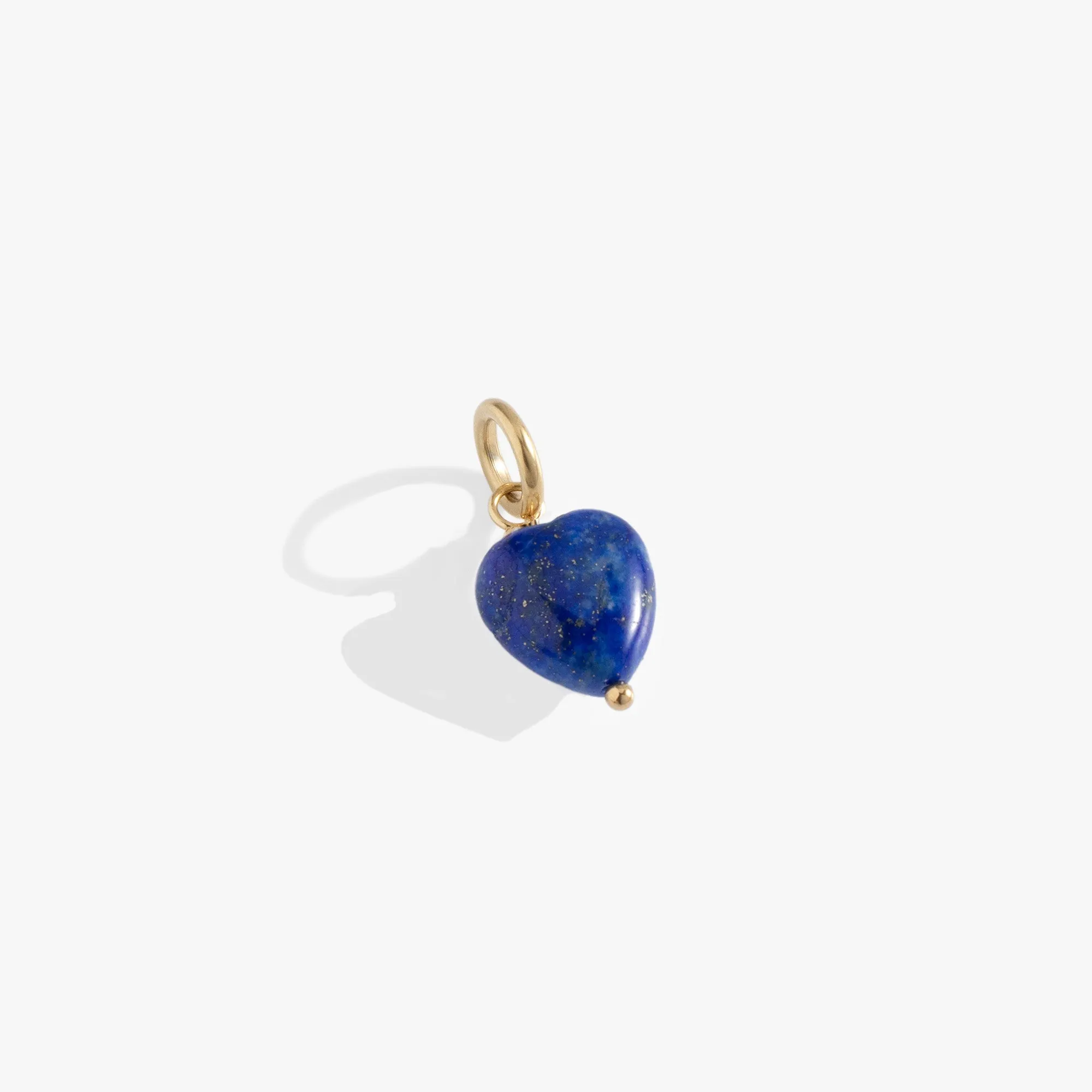 Lapis Gemstone Heart Interchangeable Charm sold by Alex and Ani