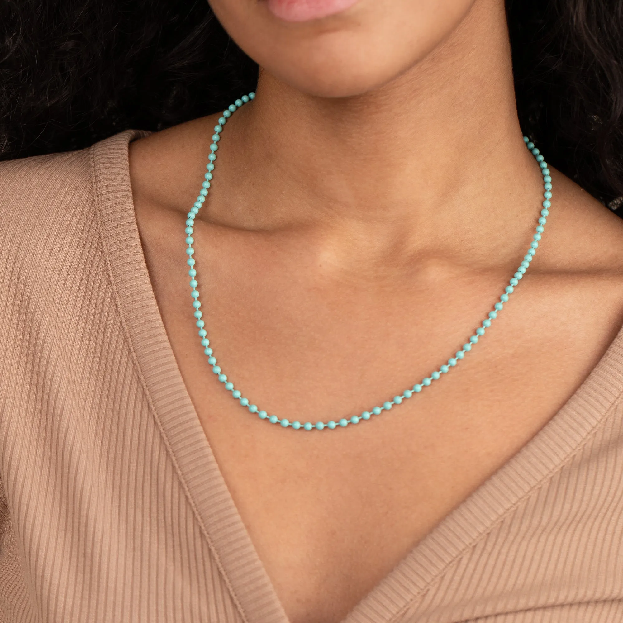Ball Chain Necklace, Turquoise sold by Alex and Ani product image thumbnail 3