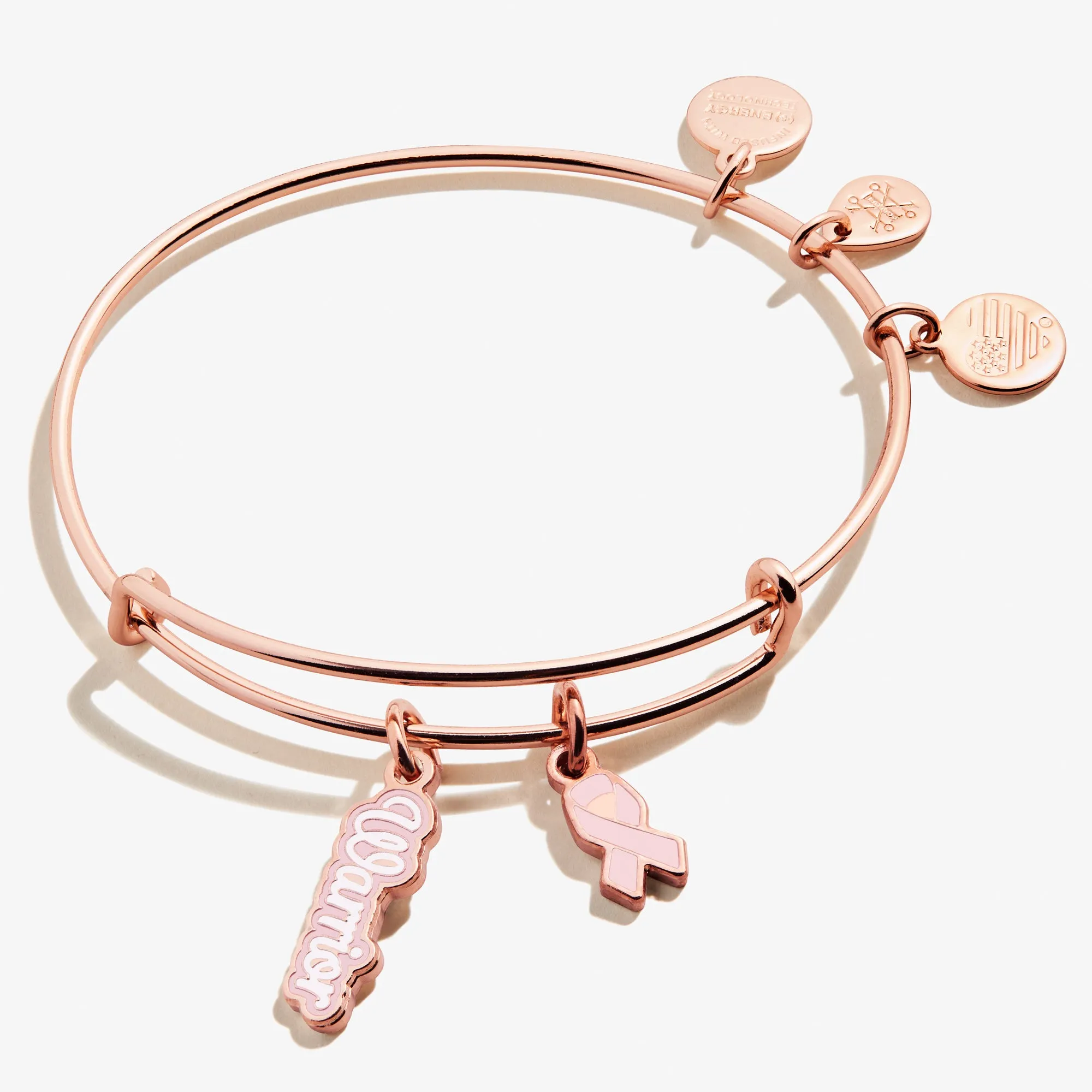 Warrior + Pink Ribbon Duo Charm Bangle sold by Alex and Ani product image thumbnail 3