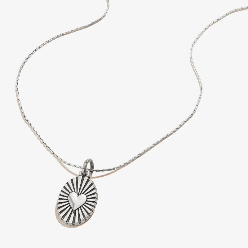 Heart Embossed Charm Necklace sold by Alex and Ani