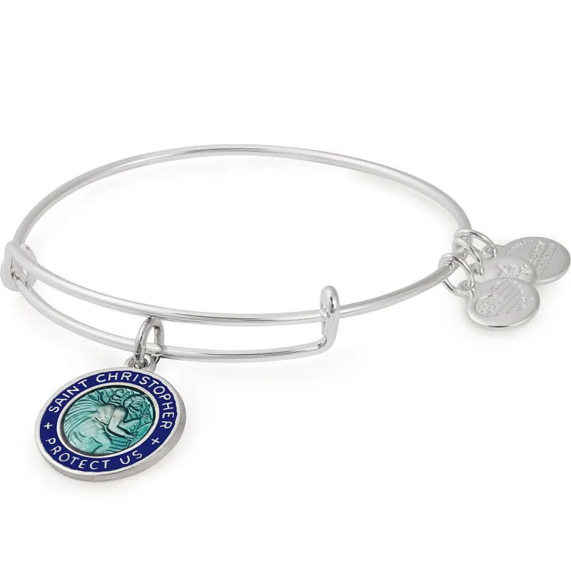 Saint Christopher Protection Charm Bangle sold by Alex and Ani