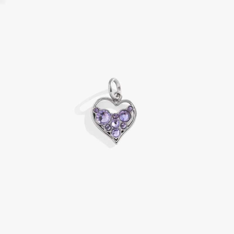 Crystal Heart Interchangeable Charm sold by Alex and Ani