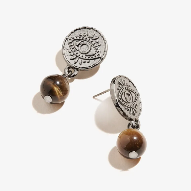 Evil Eye Coin Drop Earrings sold by Alex and Ani