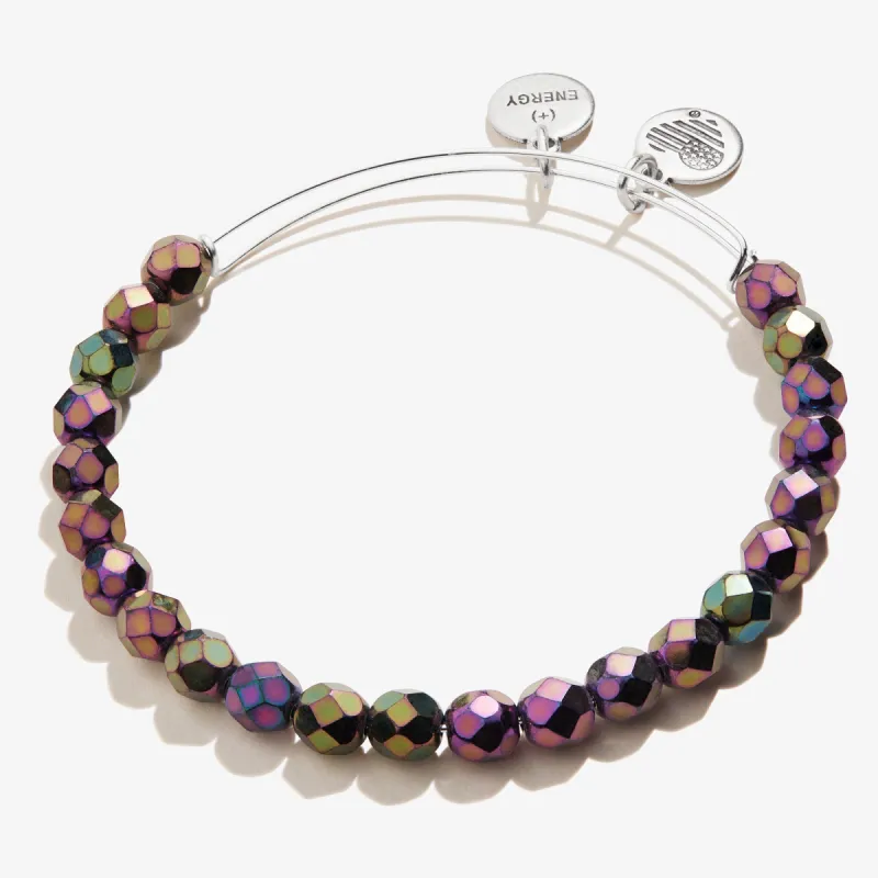 Solstice Beaded Bangle, Eggplant sold by Alex and Ani