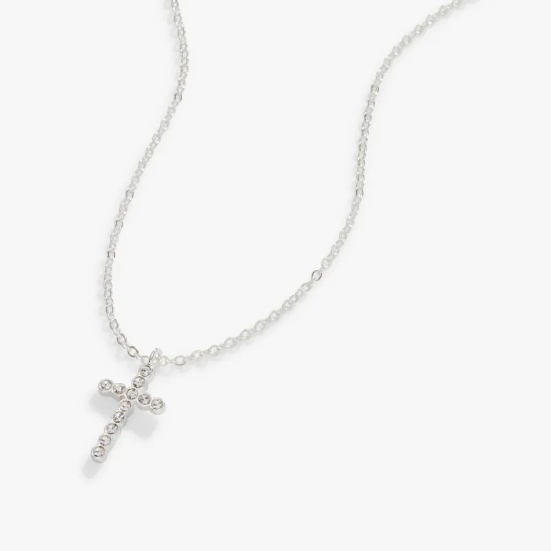 Pavé Cross Necklace, Adjustable sold by Alex and Ani