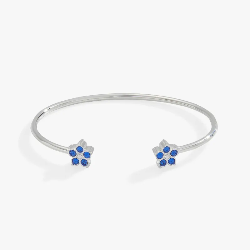 Crystal Forget-Me-Not Flower Flex Cuff sold by Alex and Ani