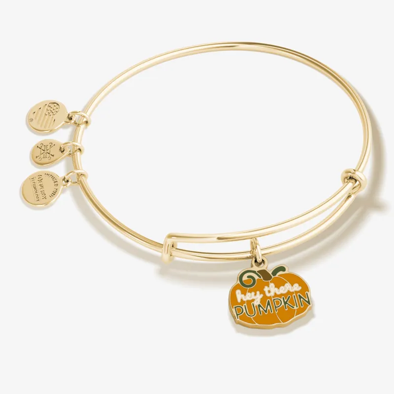 'Hey There Pumpkin' Charm Bangle Bracelet sold by Alex and Ani