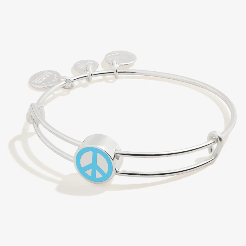 Peace Motif Inline Charm Bangle sold by Alex and Ani
