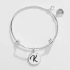 Letter K Charm Bangle, Halos & Glories sold by Alex and Ani