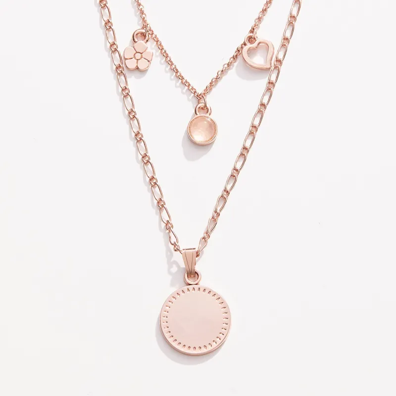 Joy + Love Multi-Charm Layered Necklace sold by Alex and Ani
