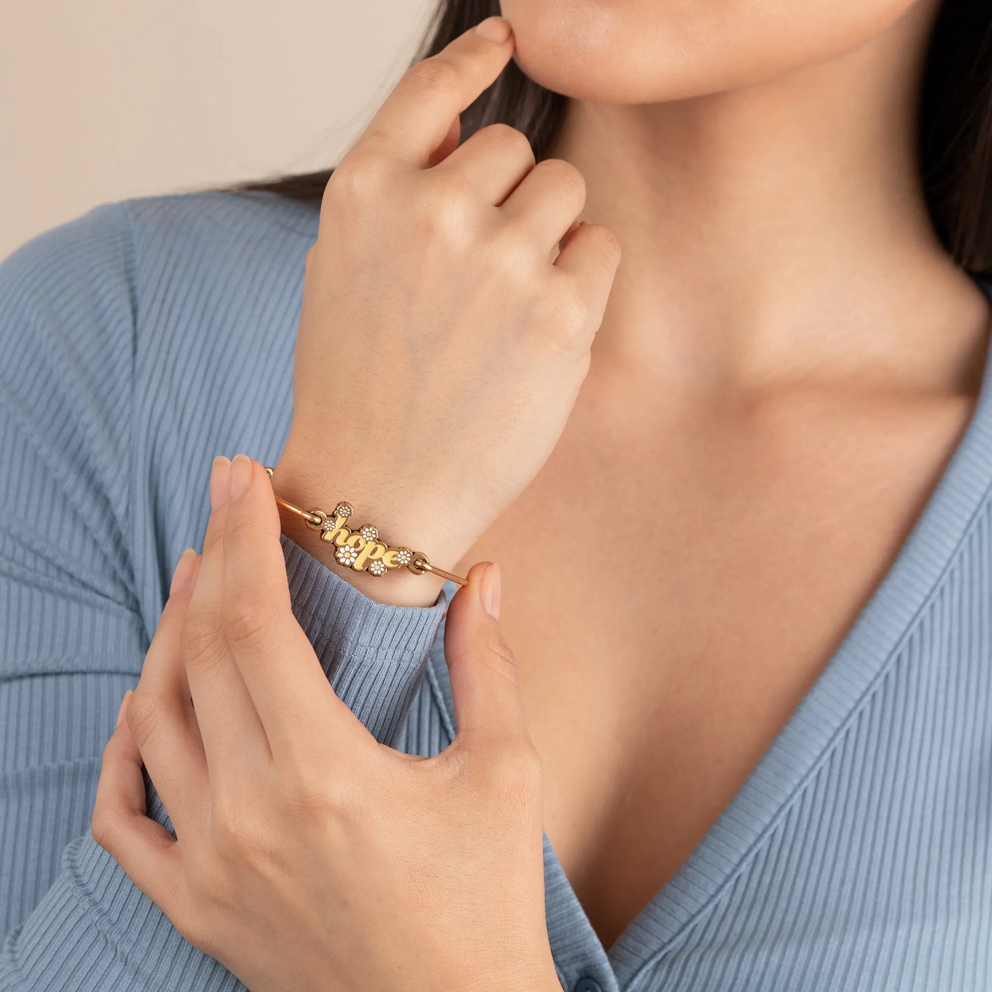 'Hope' Inline Charm Bangle sold by Alex and Ani product image thumbnail 4