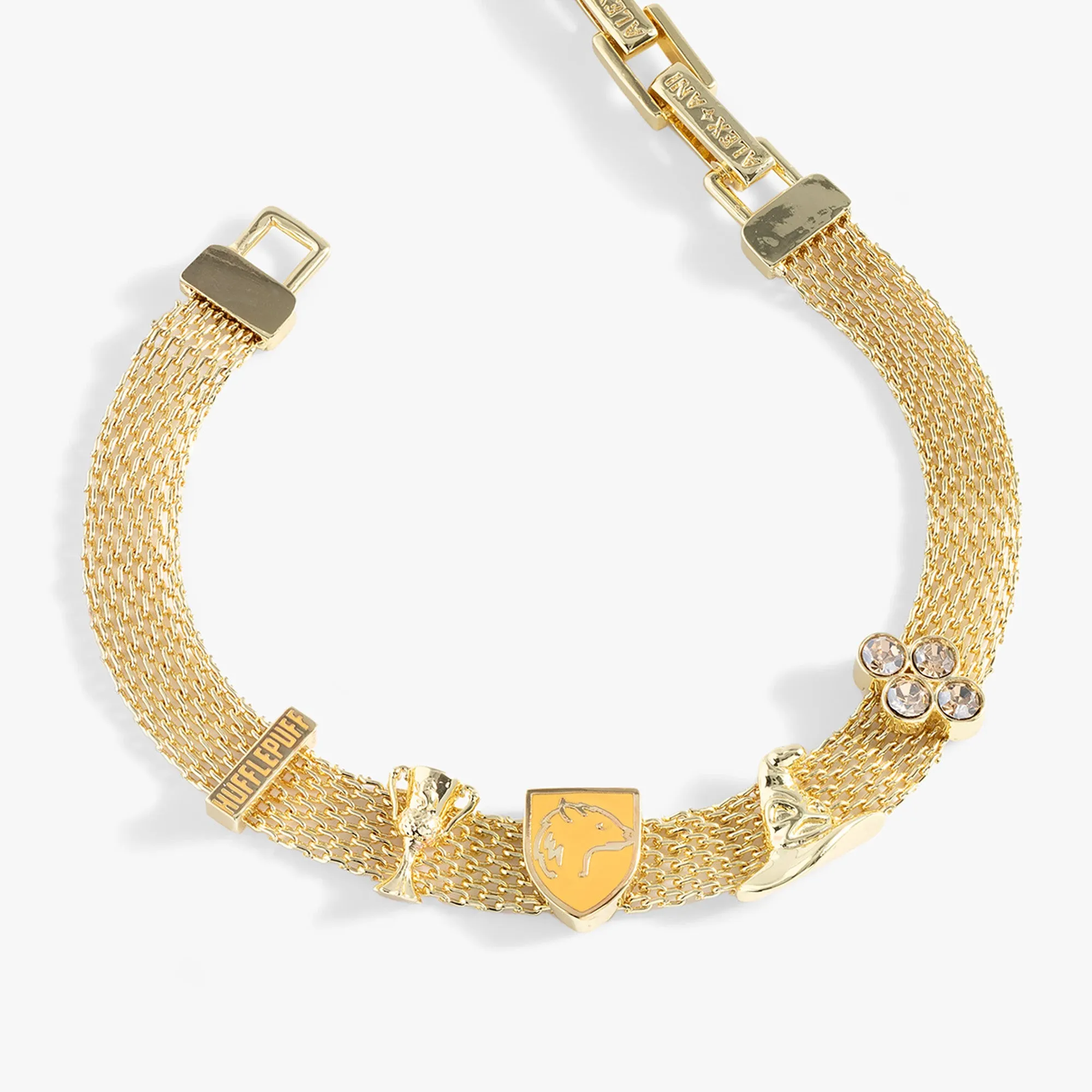 Harry Potter™ Hufflepuff Mesh Charm Bracelet sold by Alex and Ani product image thumbnail 3