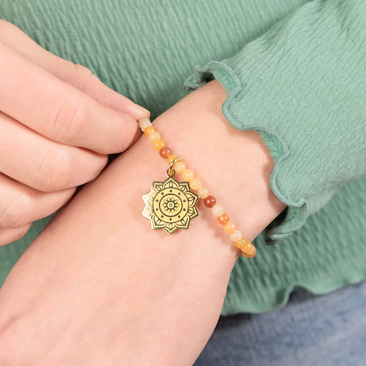 Solar Plexus Chakra Stretch Bracelet sold by Alex and Ani product image thumbnail 3