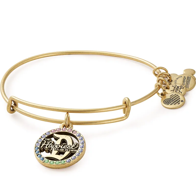 Disney® Rainbow Crystal Disneyland Charm Bangle sold by Alex and Ani