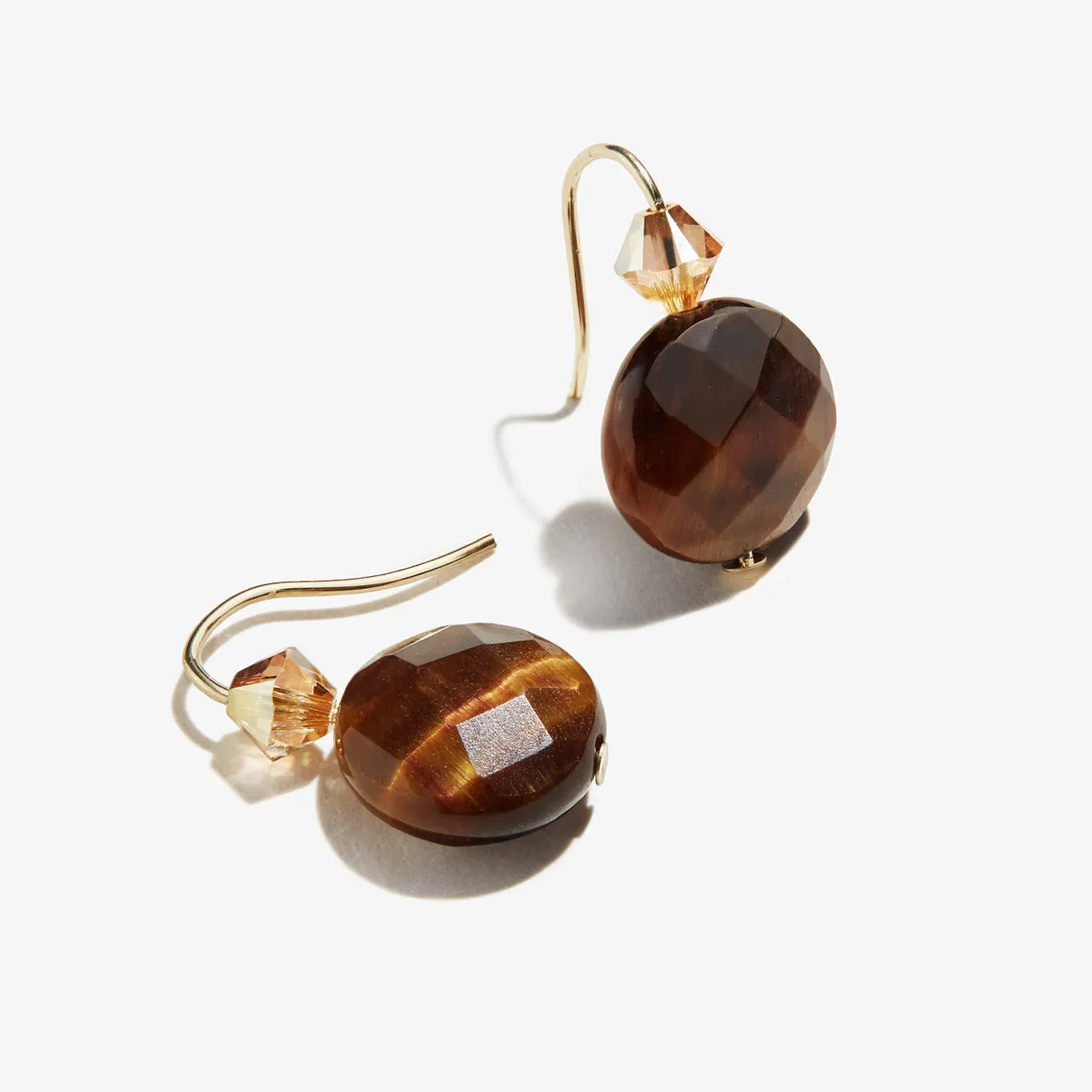 Tiger's Eye Gemstone Earrings, Burnt Red sold by Alex and Ani product image thumbnail 2