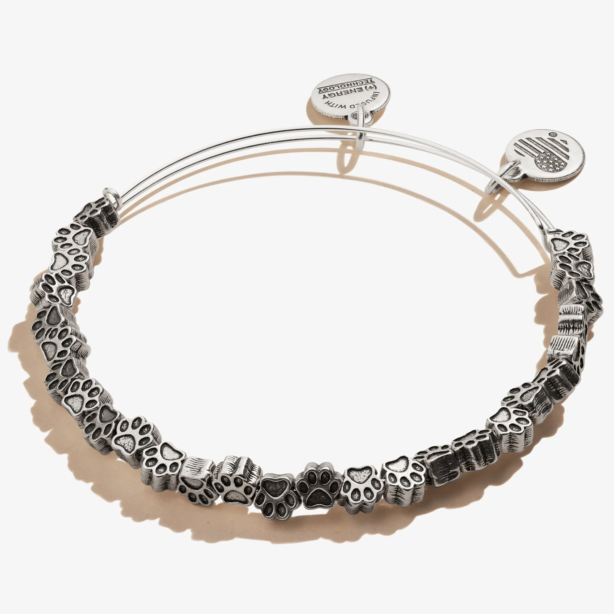 Paw Print Beaded Bangle sold by Alex and Ani