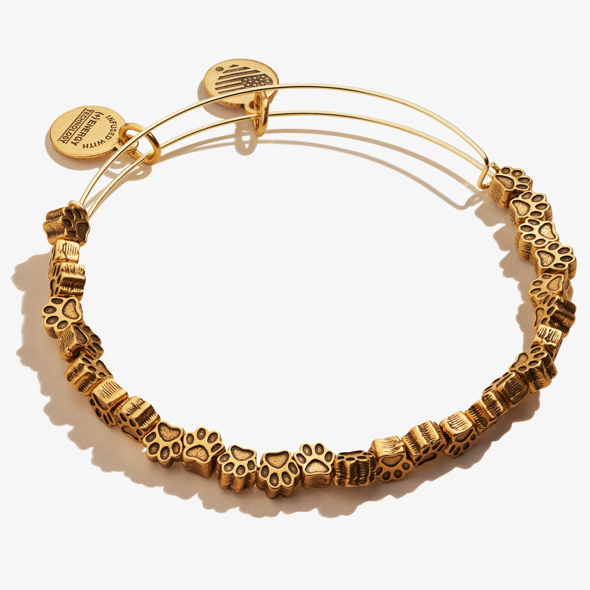 Paw Print Beaded Bangle sold by Alex and Ani product image thumbnail 2