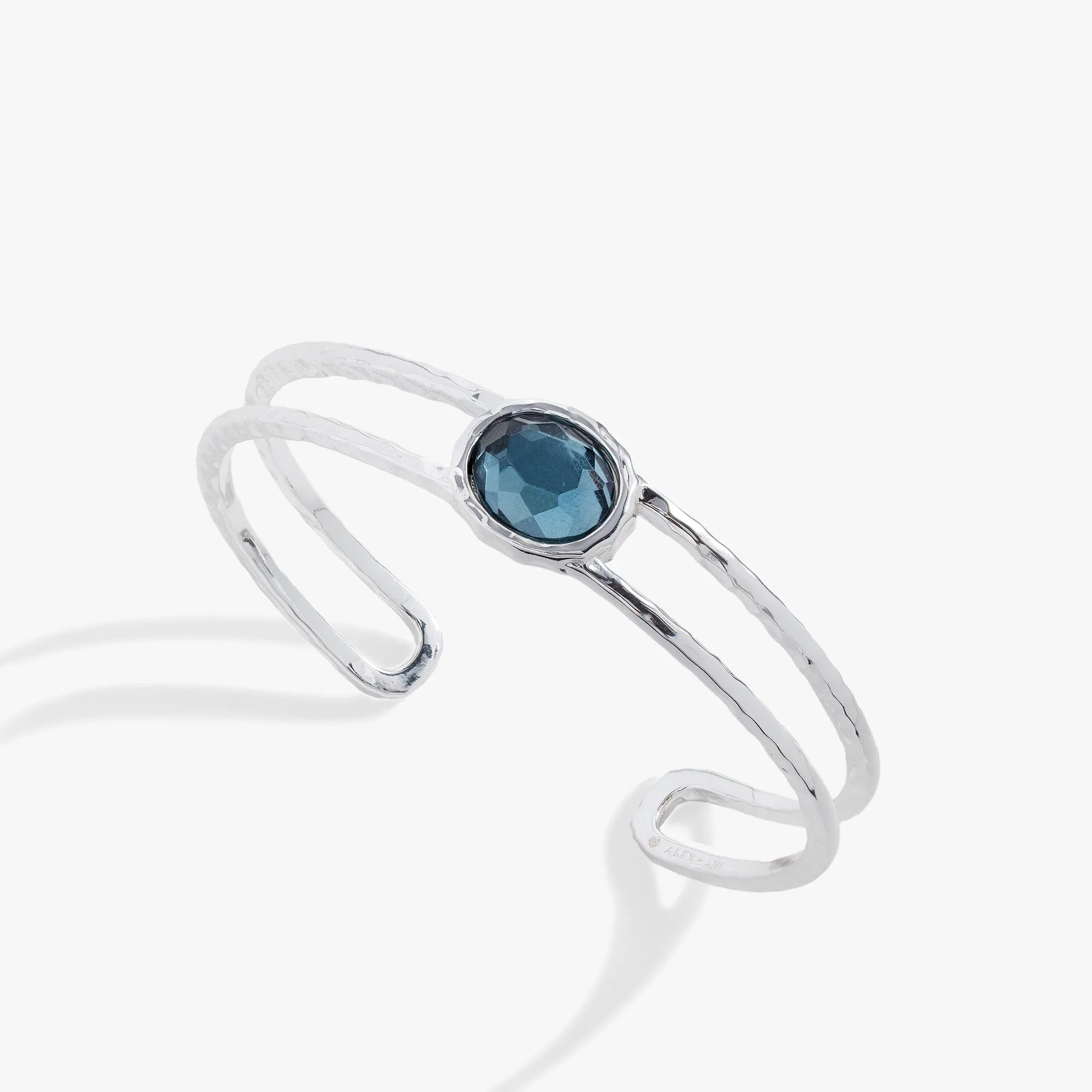 Crystal Hammered Cuff Bracelet sold by Alex and Ani