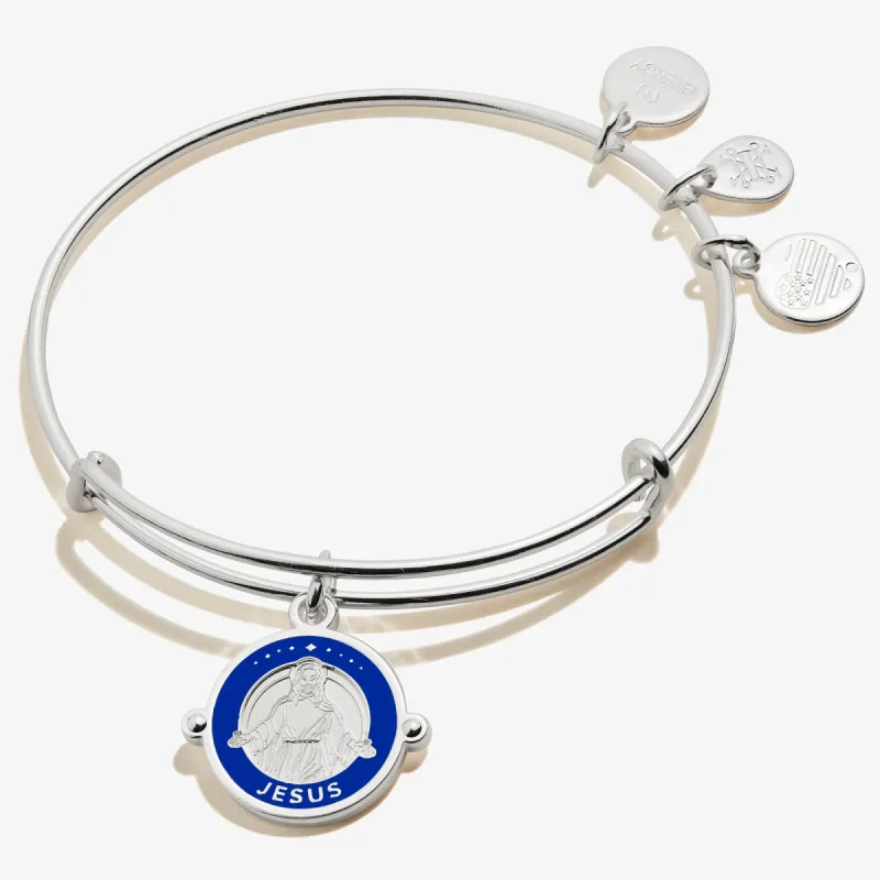 Jesus Embossed Charm Bangle sold by Alex and Ani