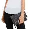 Fold Over Leather Clutch, Black sold by Alex and Ani
