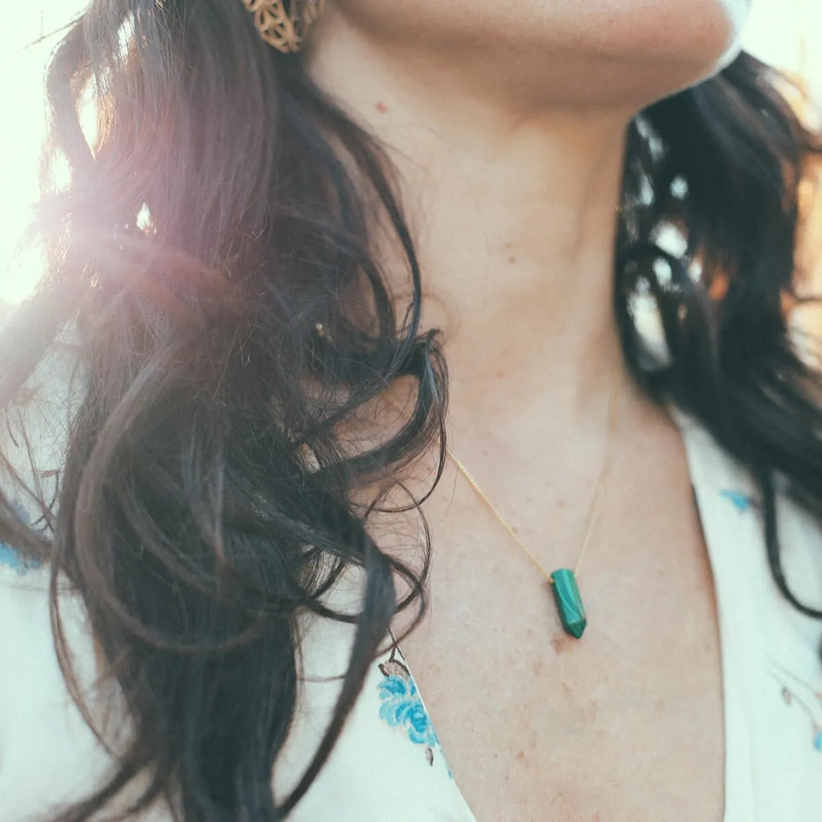 Malachite Gemstone Necklace sold by Alex and Ani product image thumbnail 3