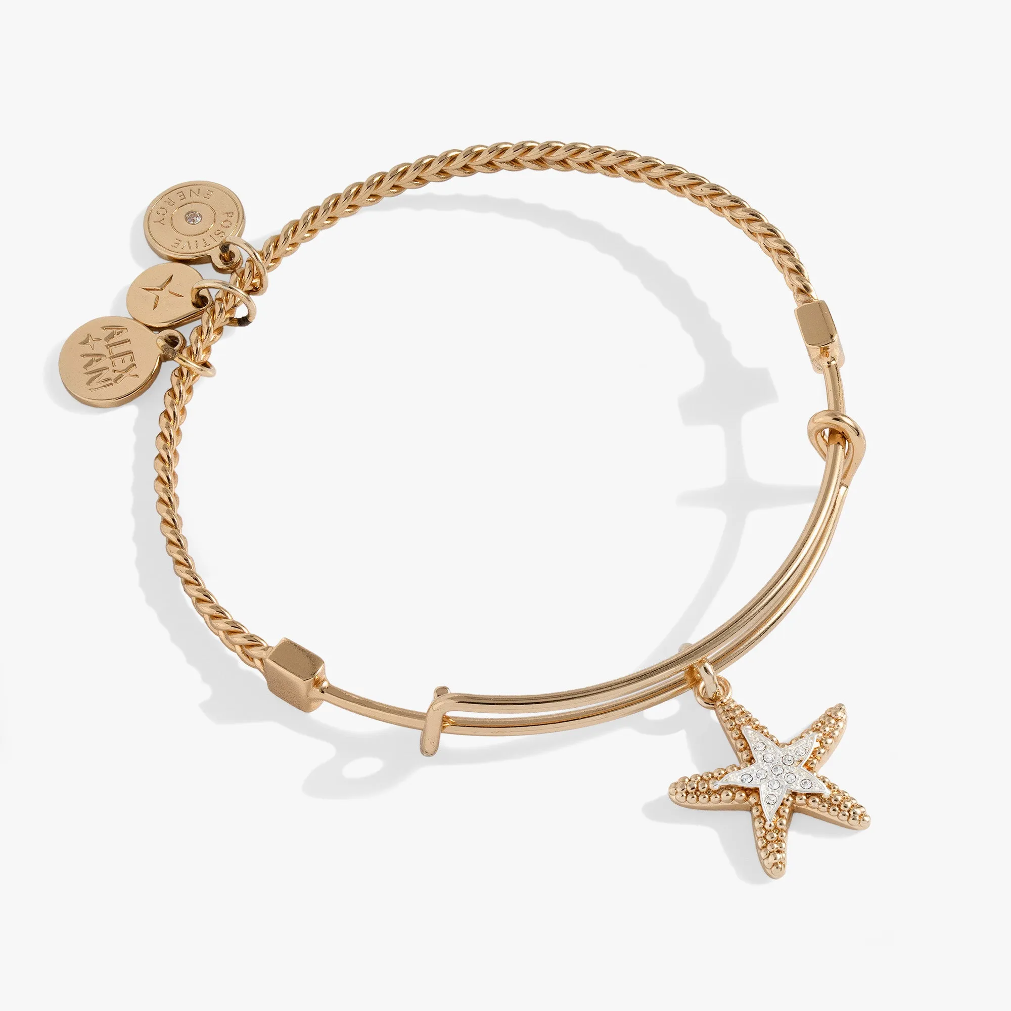 Textured Starfish Charm Bangle sold by Alex and Ani