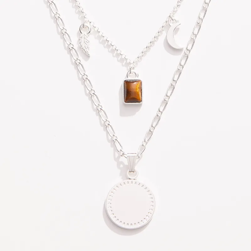 Wisdom + Potential Multi-Charm Layered Necklace sold by Alex and Ani