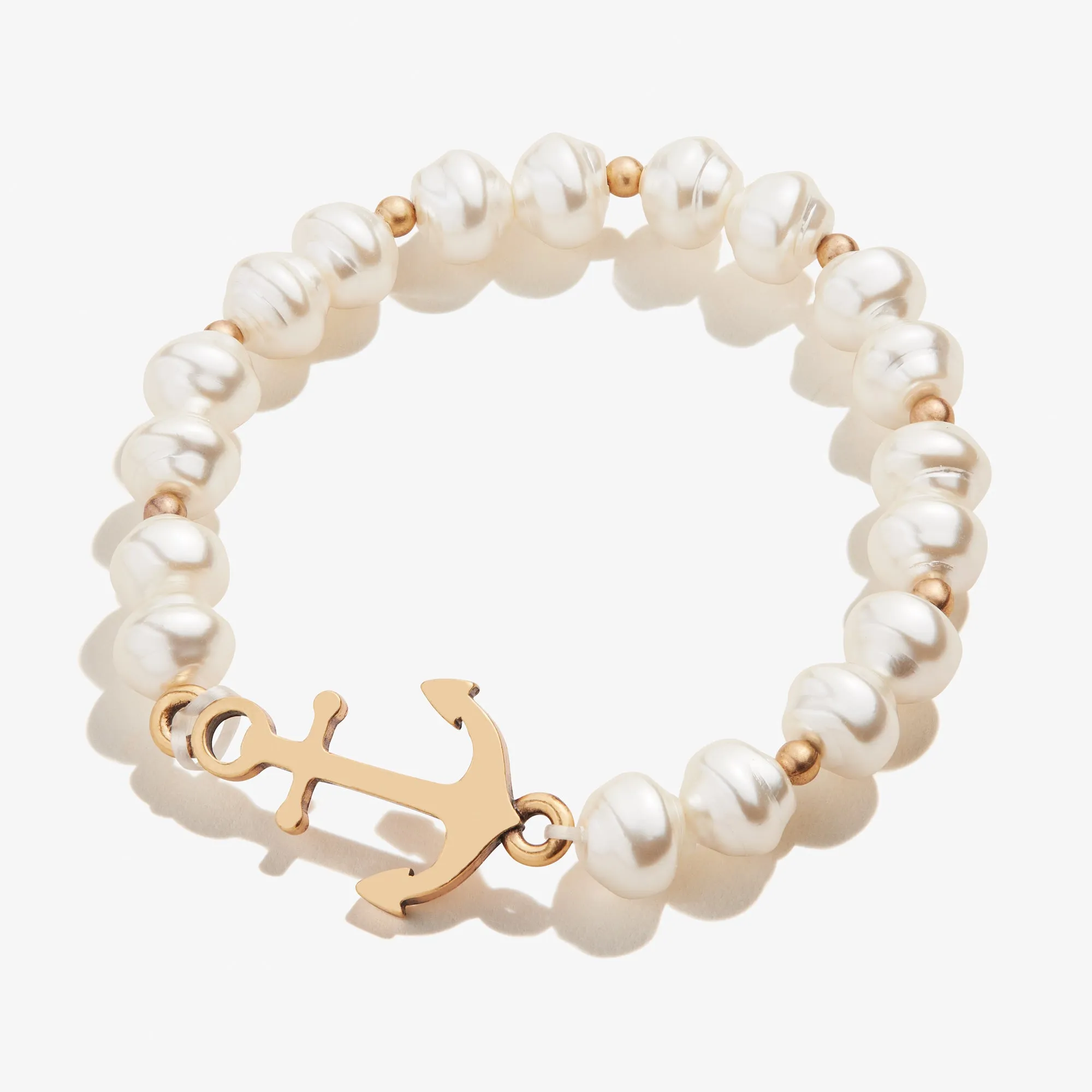 Pearl + Anchor Beaded Stretch Bracelet sold by Alex and Ani product image thumbnail 3