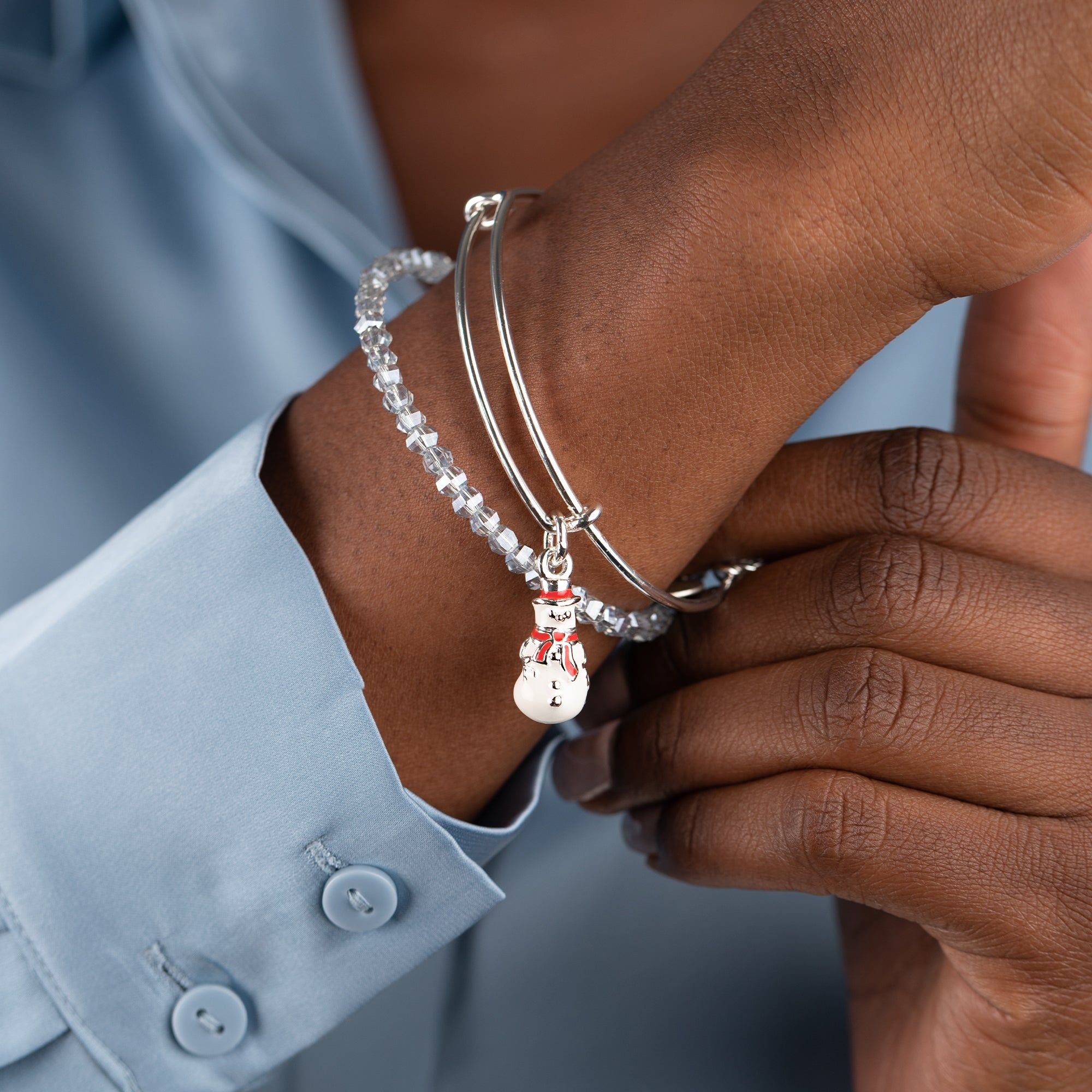 Holiday Snowman Beaded Bangles, Set of 2 sold by Alex and Ani product image thumbnail 3