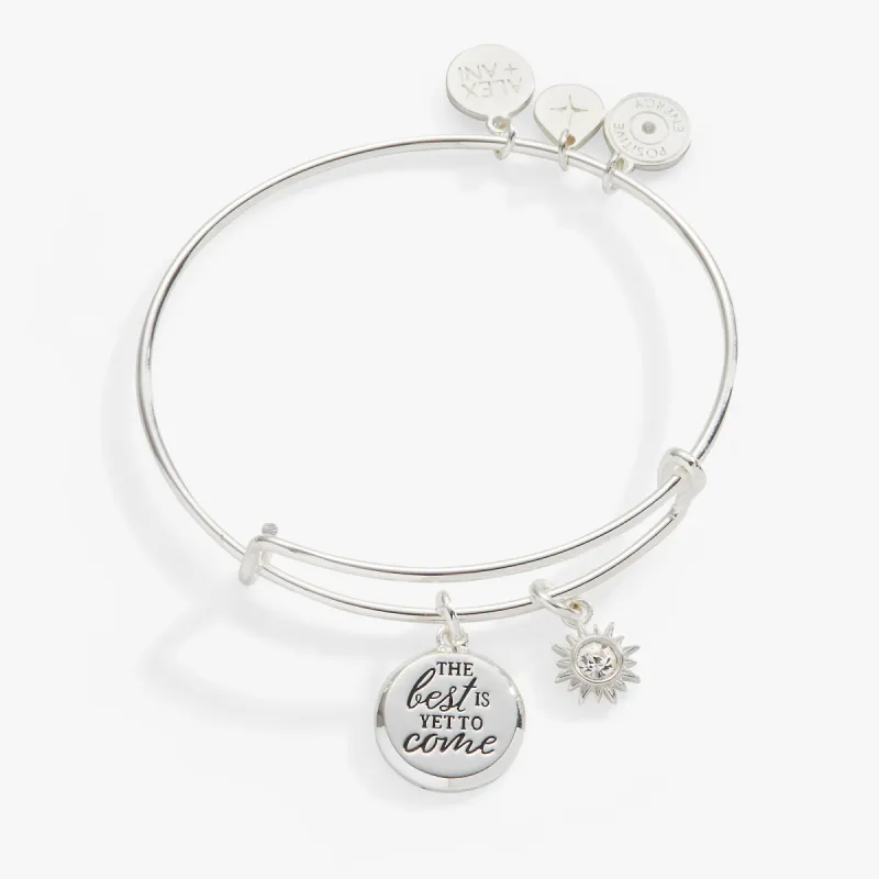 'The Best Is Yet To Come' Duo Charm Bangle sold by Alex and Ani
