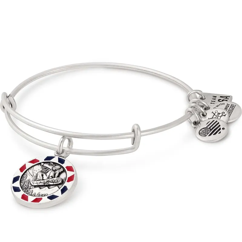 Team USA Snowboarding Charm Bangle sold by Alex and Ani