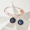 Moon + Star Night Sky Charm Bangle sold by Alex and Ani