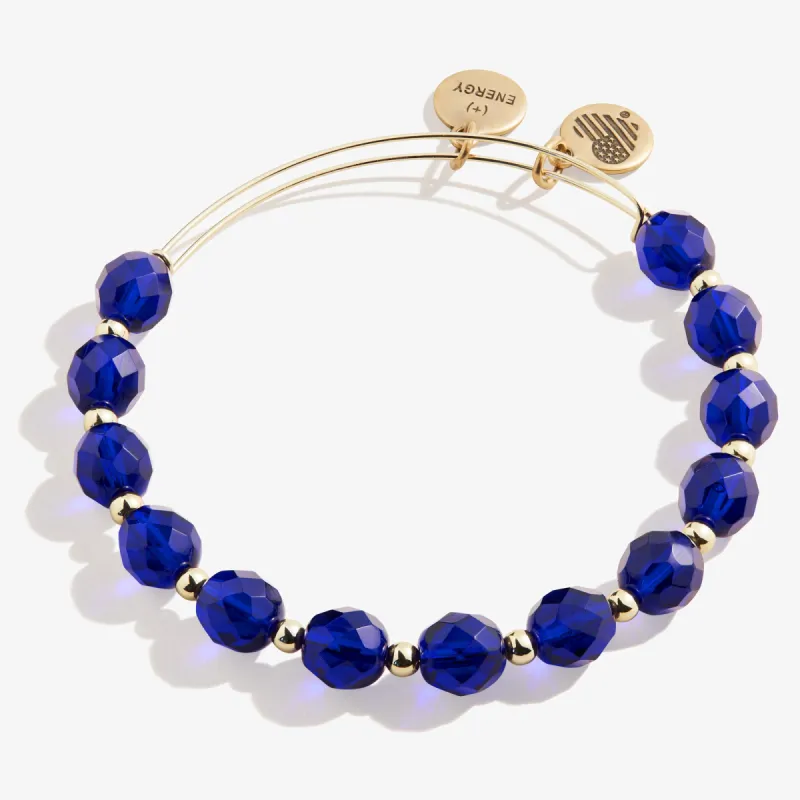 Luna Beaded Bangle, Royal Blue sold by Alex and Ani