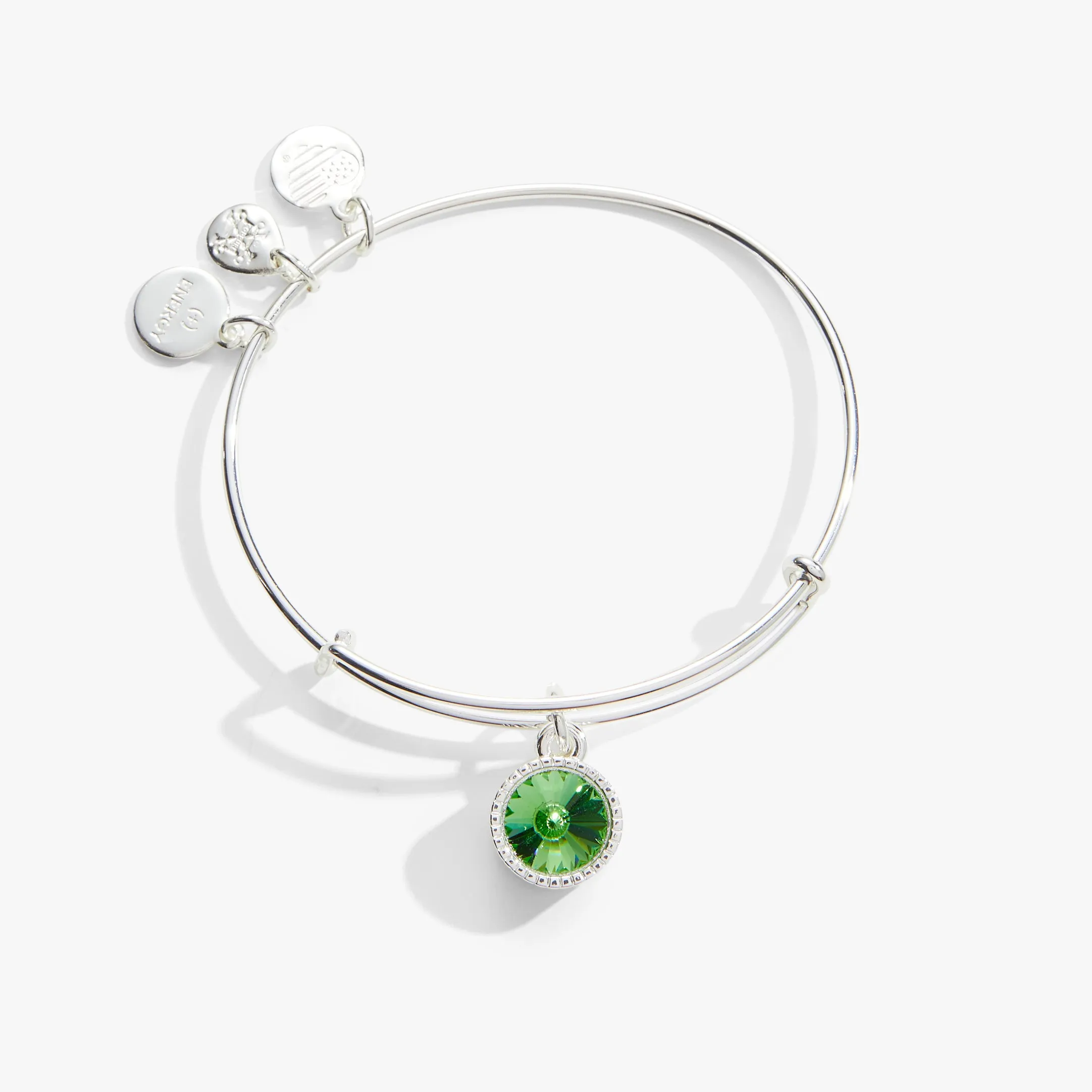 August Birthstone Charm Bangle, Peridot sold by Alex and Ani