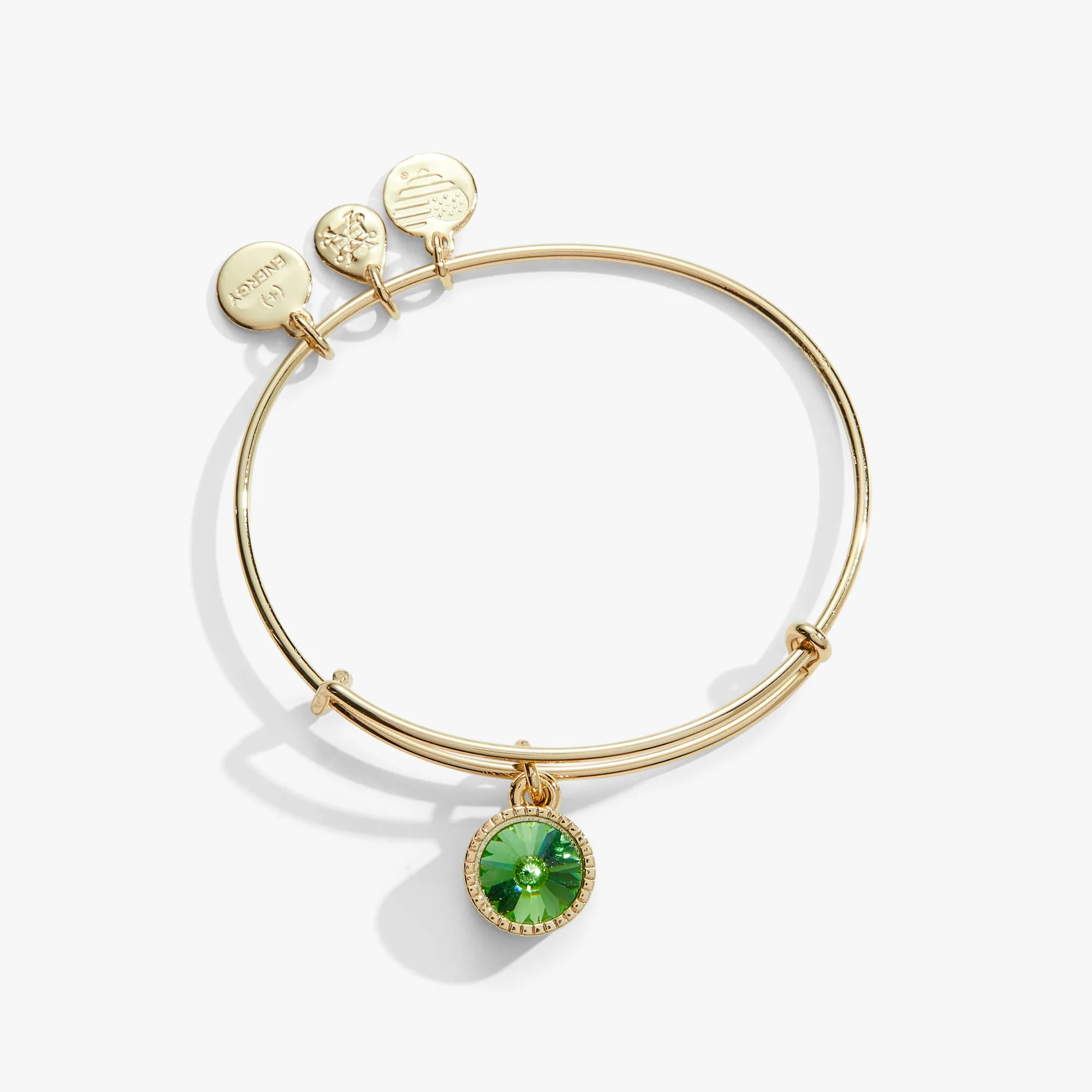August Birthstone Charm Bangle, Peridot sold by Alex and Ani product image thumbnail 4