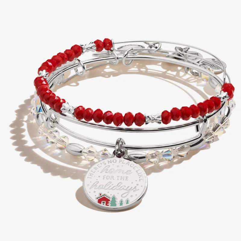'There's No Place Like Home for the Holidays' Charm Bangles, Set of 3 sold by Alex and Ani