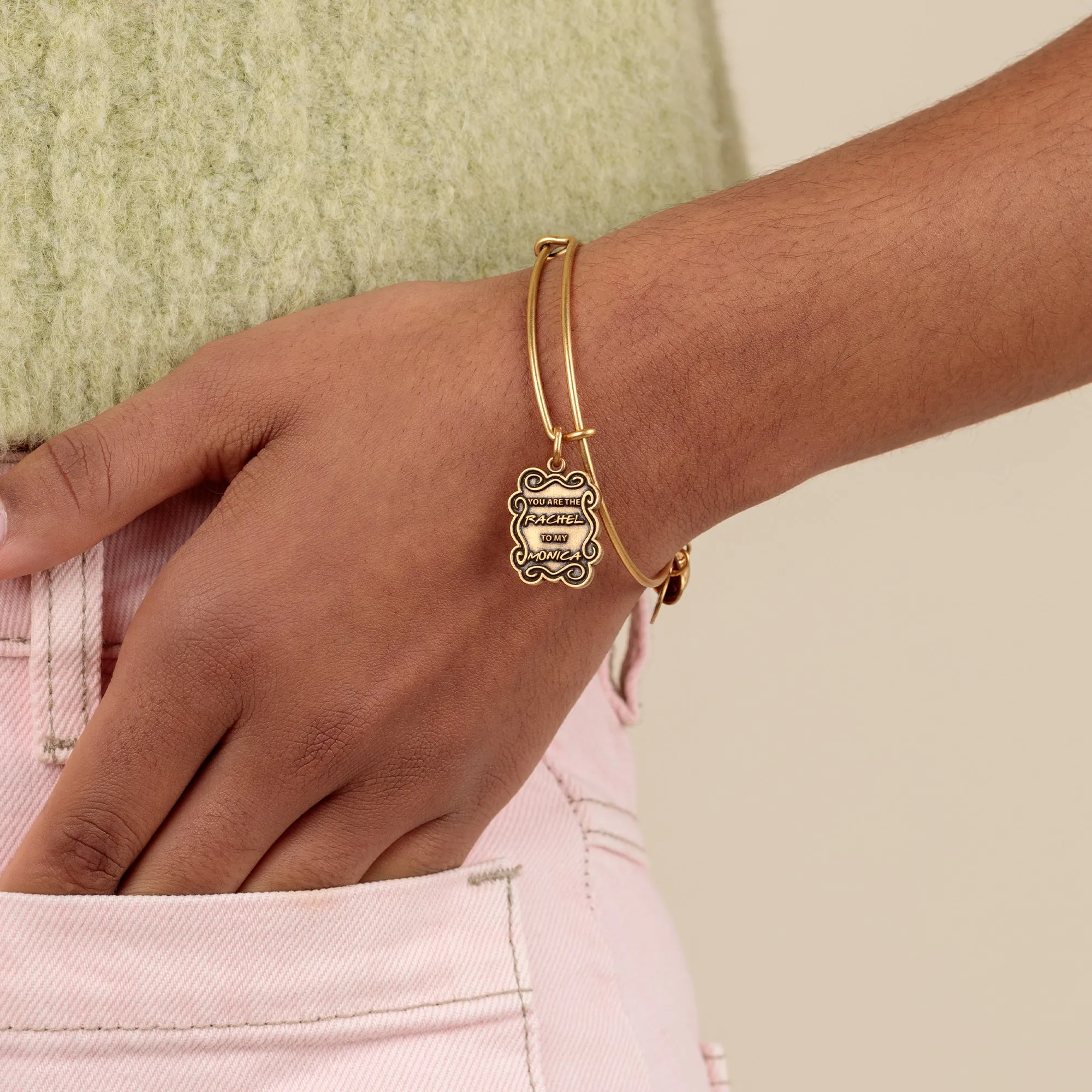 Friends, 'The Rachel To My Monica' Charm Bangle sold by Alex and Ani product image thumbnail 2