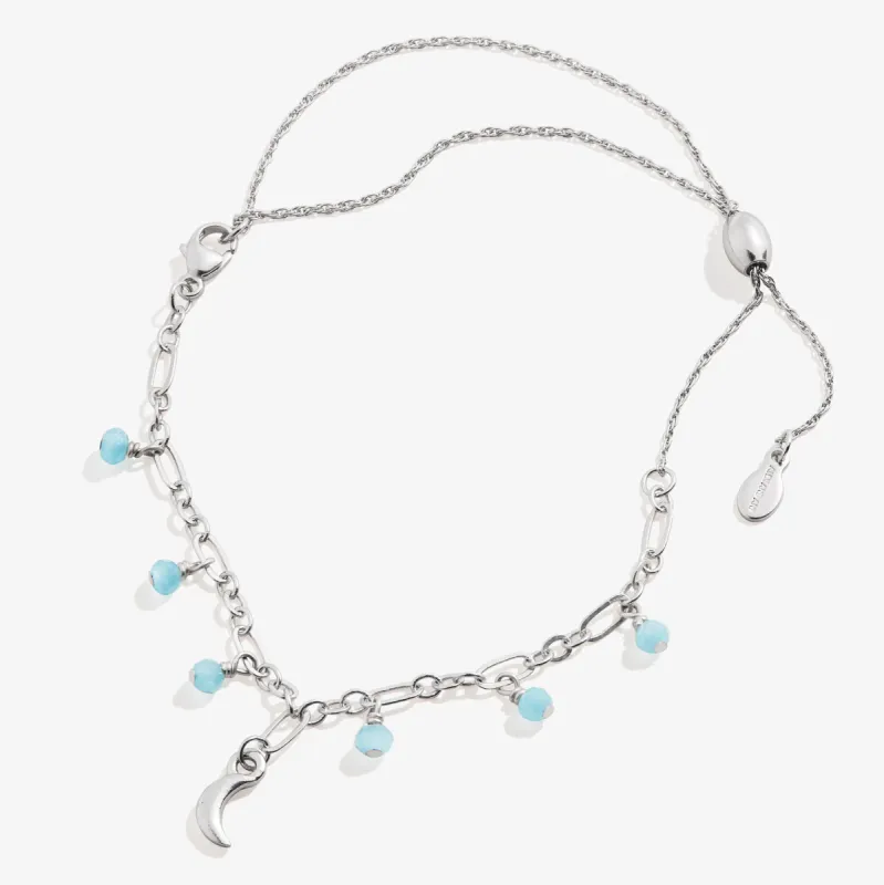 Moon Beaded Pull Chain Anklet sold by Alex and Ani