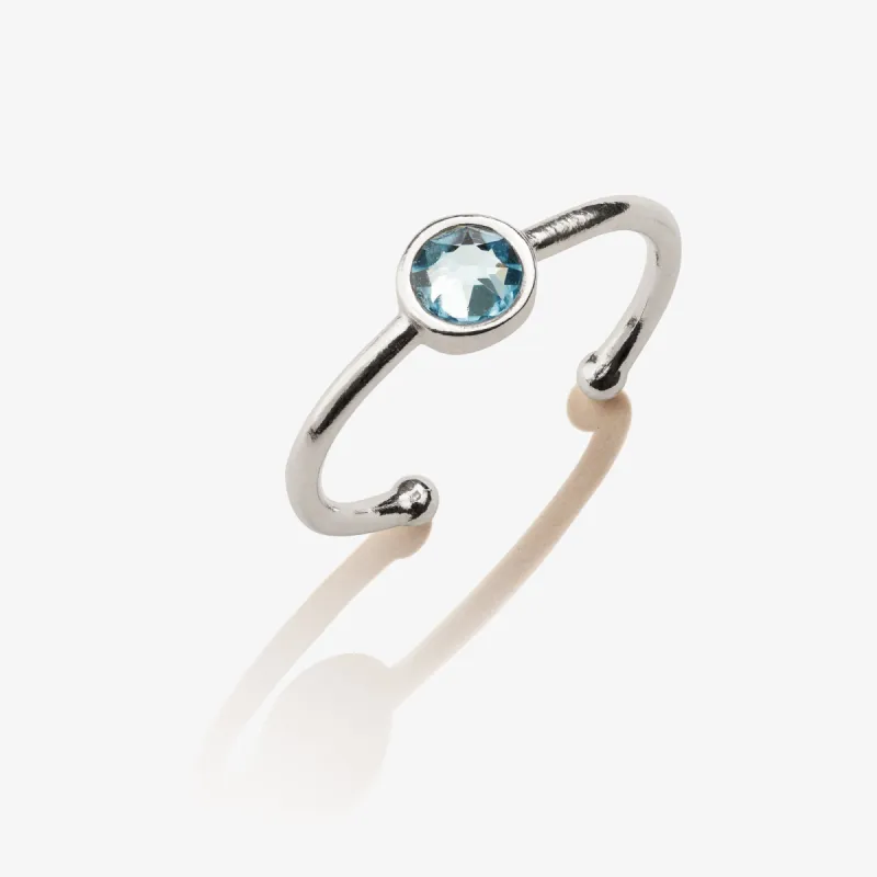 Aquamarine Birthstone Ring, March sold by Alex and Ani