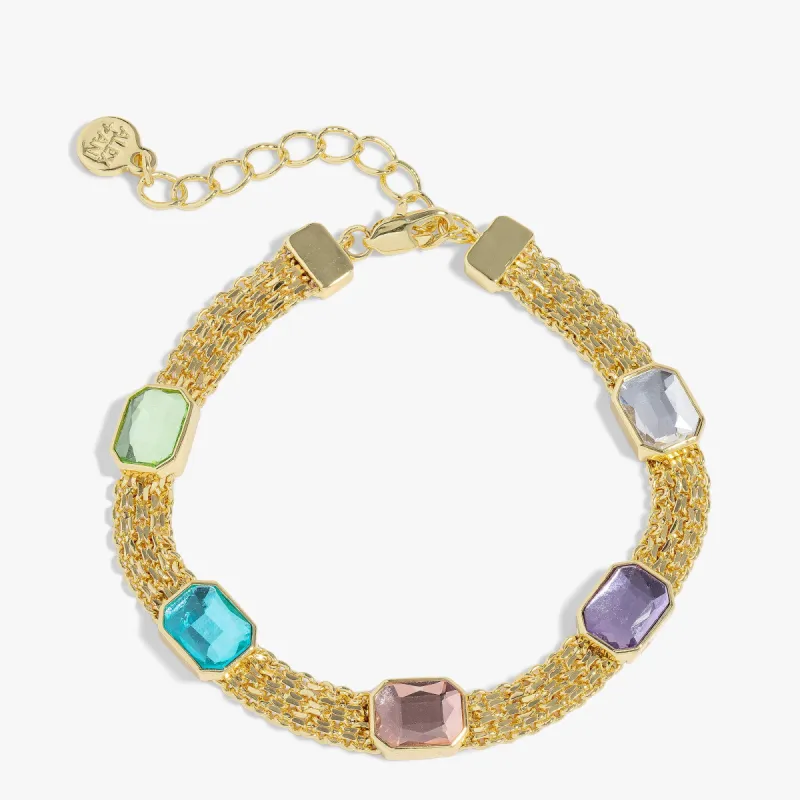 Pastel Crystal Mesh Bracelet sold by Alex and Ani