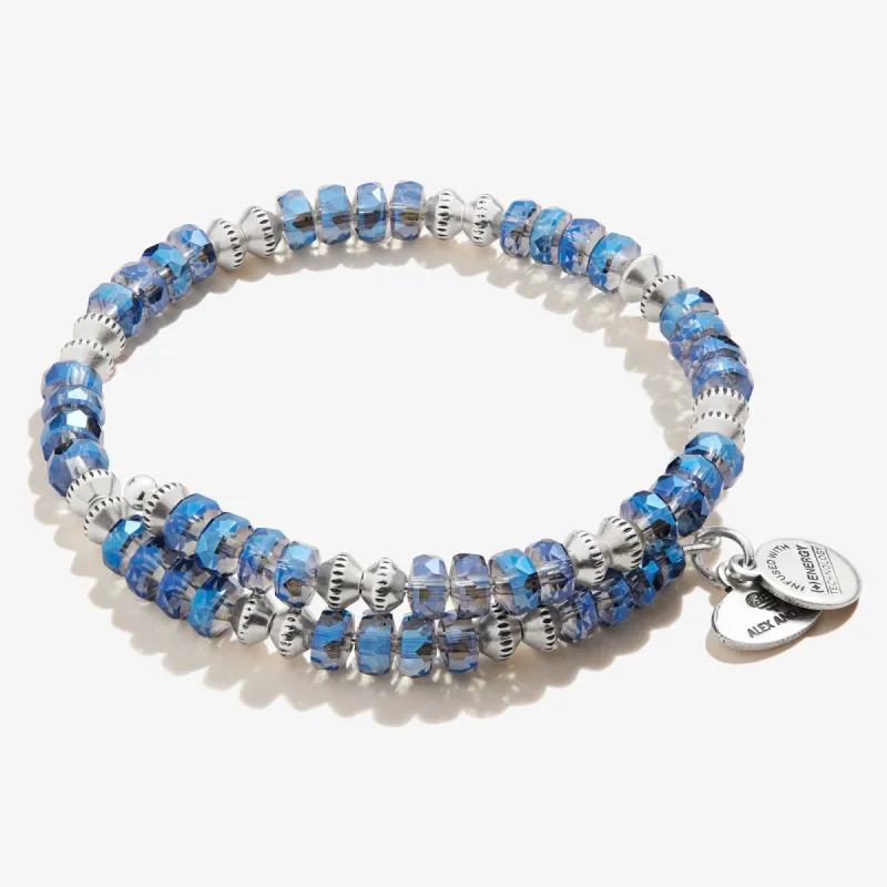 Dazzle Wrap Bracelet, Sapphire Blue sold by Alex and Ani