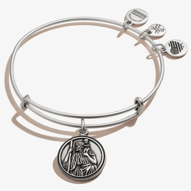 Saint Christopher Charm Bangle sold by Alex and Ani