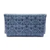 Gabriel Leather Fold Over Clutch, Tidal Blue sold by Alex and Ani
