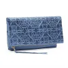 Gabriel Leather Fold Over Clutch, Tidal Blue sold by Alex and Ani